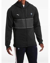 PUMA - Bmw Motorsport Logo-Print Hoodie - Lyst