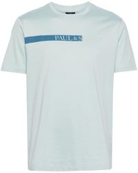 Paul & Shark - T-shirt en coton à logo imprimé - Lyst