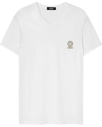 Versace - T-Shirt Mit Logo-Print - Lyst