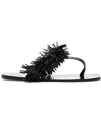 Atp Atelier - Canelli Fringed Thong Sandals - Lyst