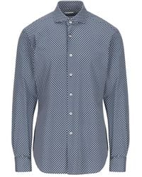 Xacus - Chemise À Motif Géométrique - Lyst