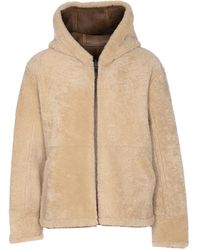 Yves Salomon - Wendbare Lederjacke mit Kapuze - Lyst
