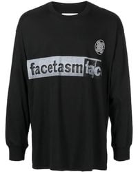 Facetasm - Logo-Print Crew-Neck T-Shirt - Lyst