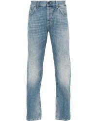 Dondup - Mid Waist Straight Jeans - Lyst