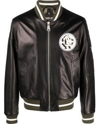 Roberto Cavalli - Leren Bomberjack - Lyst