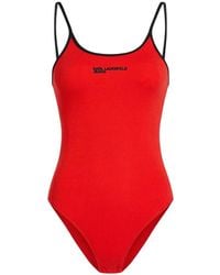 KARL LAGERFELD - Ribbed Bodysuit - Lyst