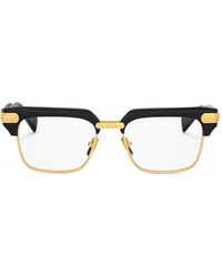 Balmain - Brille Mit Eckigem Gestell - Lyst
