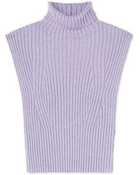 RETORI - Rib-Knit Open-Back Cashmere Tank Top - Lyst