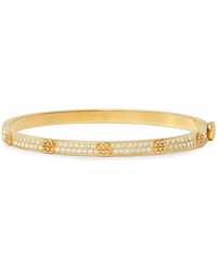 Tory Burch - -tone Miller Stud Crystal Bracelet - Lyst