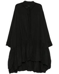 Rundholz - Crinkled Asymmetric-Hem Dress - Lyst