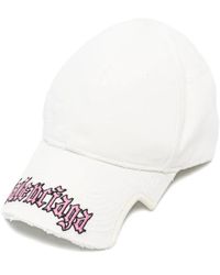 Balenciaga - Blackletter Script Logo-Embroidered Cap - Lyst
