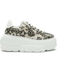 Casadei - Nexus Pandora Floral-Lace Sneakers - Lyst