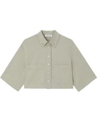 Low Classic - Chemise À Coupe Crop - Lyst