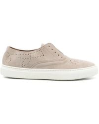 Fratelli Rossetti - Perforated Suede Loafers - Lyst