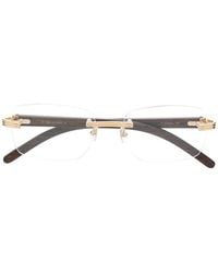 Cartier - C De Cartier Rectangle-Frame Glasses - Lyst