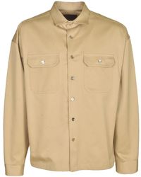 Prada - Camicia Con Doppia Tasca - Lyst