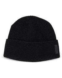 Giorgio Armani - Ribbed-Knit Cashmere Beanie Hat - Lyst
