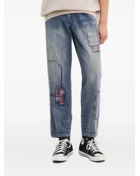 Desigual - Patchwork Panel Jeans - Lyst