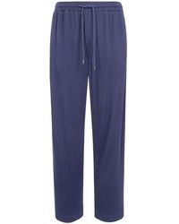 Giorgio Armani - Crinkled-Effect Drawstring Trousers - Lyst