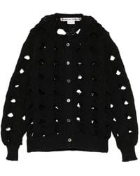 Comme des Garçons - Chunky-Knit Cardigan - Lyst