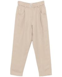 Brunello Cucinelli - Elastic-waist Trousers - Lyst
