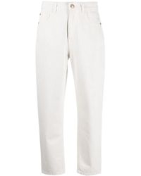 Moorer - Mid-Rise Cotton Cropped Trousers - Lyst