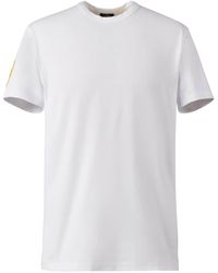 Hogan - T-shirt en coton à logo appliqué - Lyst