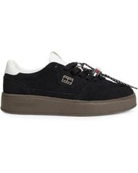 Tommy Hilfiger - Logo-Plaque Panelled Sneakers - Lyst