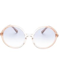 Miu Miu - Round Frame Glasses - Lyst