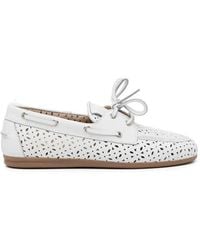 POSA - Perforated Loafers - Lyst