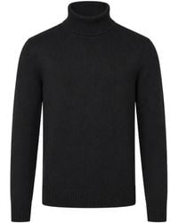 Altea - Roll-Neck Ribbed-Trim Sweater - Lyst