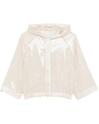 Peserico - Zip Fastening Hooded Jacket - Lyst
