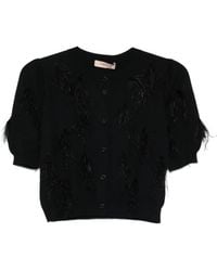 Twinset - Feather Cardigan - Lyst