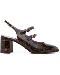 CAREL PARIS - Banana Leopard-Print Slingback Pumps - Lyst