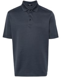 Herno - Knitted Cotton Polo Shirt - Lyst