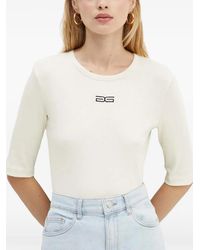 Gestuz - Embroidered-Logo T-Shirt - Lyst