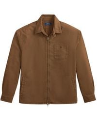 Polo Ralph Lauren - Pony-Embroidered Zip-Up Shirt Jacket - Lyst