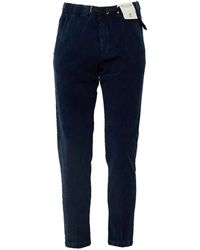 White Sand - Belted Corduroy Trousers - Lyst