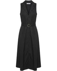 Patrizia Pepe - Vestido Midi Sin Mangas Con Cinturón - Lyst