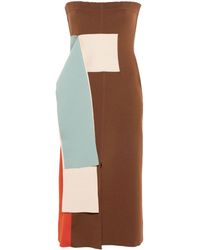 Fendi - Robe en maille à design colour block - Lyst