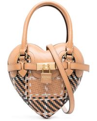 Moschino - Heart Shaped Woven Bag - Lyst