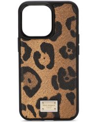Dolce & Gabbana - Leopard-print Iphone 13 Case - Lyst