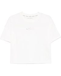 DKNY - Rhinestone Logo T-Shirt - Lyst