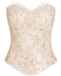 ALEXIA & ANTONIA - Embellished Lace Corset - Lyst
