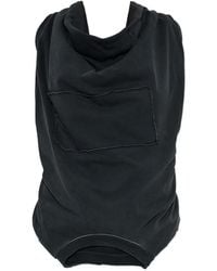 Maison Margiela - Twist-Back Draped Tank Top - Lyst