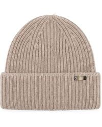Fedeli - Norge Ribbed-Knit Beanie Hat - Lyst