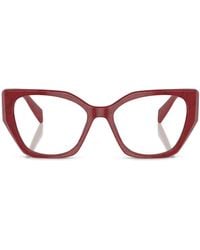 Prada - Lunettes De Vue À Monture Oversize - Lyst