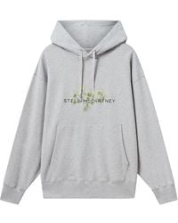 Stella McCartney - Sudadera con capucha y bordado floral - Lyst