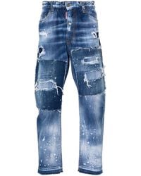DSquared² - Jeans Big Brother con design patchwork - Lyst
