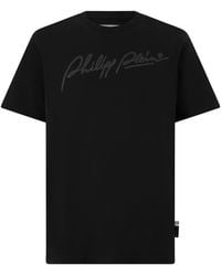 Philipp Plein - Plein-Signature Round-Neck T-Shirt - Lyst